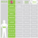 Size Chart Zombet Punk Rocker Girls Costume