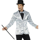 Sequin Jacket Mens Adult Silver_1 sm-21139l