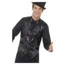 Sequin Waistcoat Adult Black_2 sm-46961m