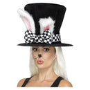 Tea Party March Hare Top Hat Adult Black White_2