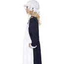 Victorian Poor Girl Costume Kids White Blue_3 sm-33714S