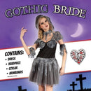 Womens Gothic Bride Adult Costume Female Uk Size 10 14 Halloween_2