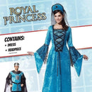 Womens Royal Princess Adult Costume Female Uk Size 10 14 Halloween_2