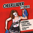 Womens Zombie Cheerleader Black Adult Costume Female Halloween_2