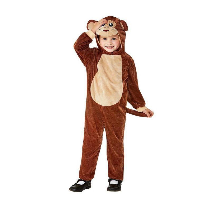 Toddler Monkey Costume Toddler Brown Smiffys Children's Animal Fancy Dress 14813