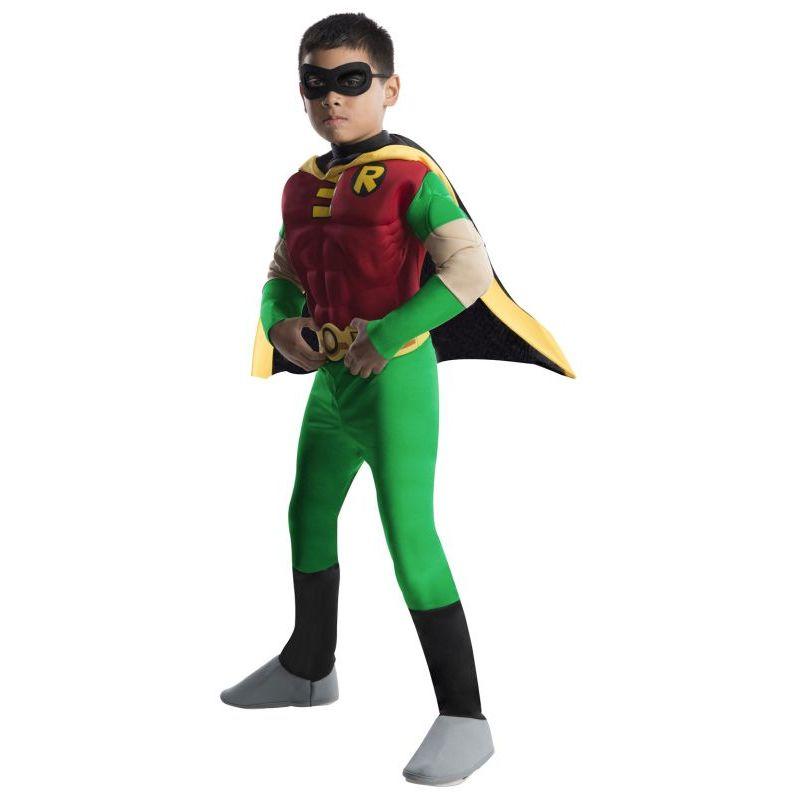 Deluxe Muscle Chest Robin Costume Boys Rubies ROBIN 16902