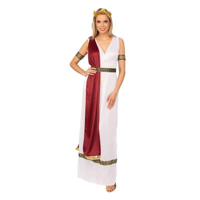 Ancient Greek Goddess Costume Toga Dress - Main Image