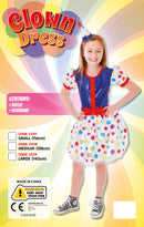Clown Dress + Headband Medium Childrens Costumes Female M Girls Bristol Novelty Childrens Costumes 2130