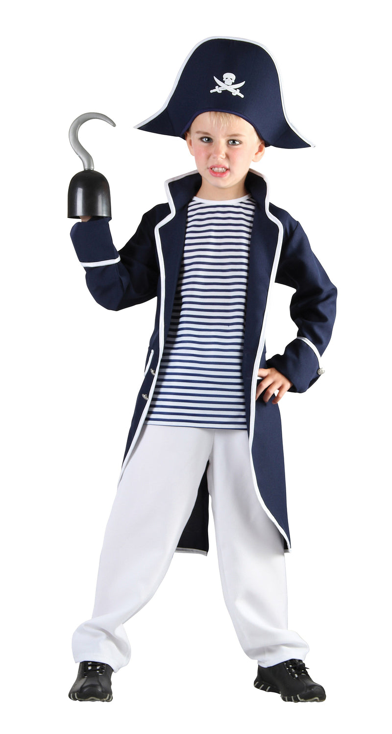 Pirate Captain Small Childrens Costumes Male Small 5 7 Years Boys Bristol Novelty Childrens Costumes 2366