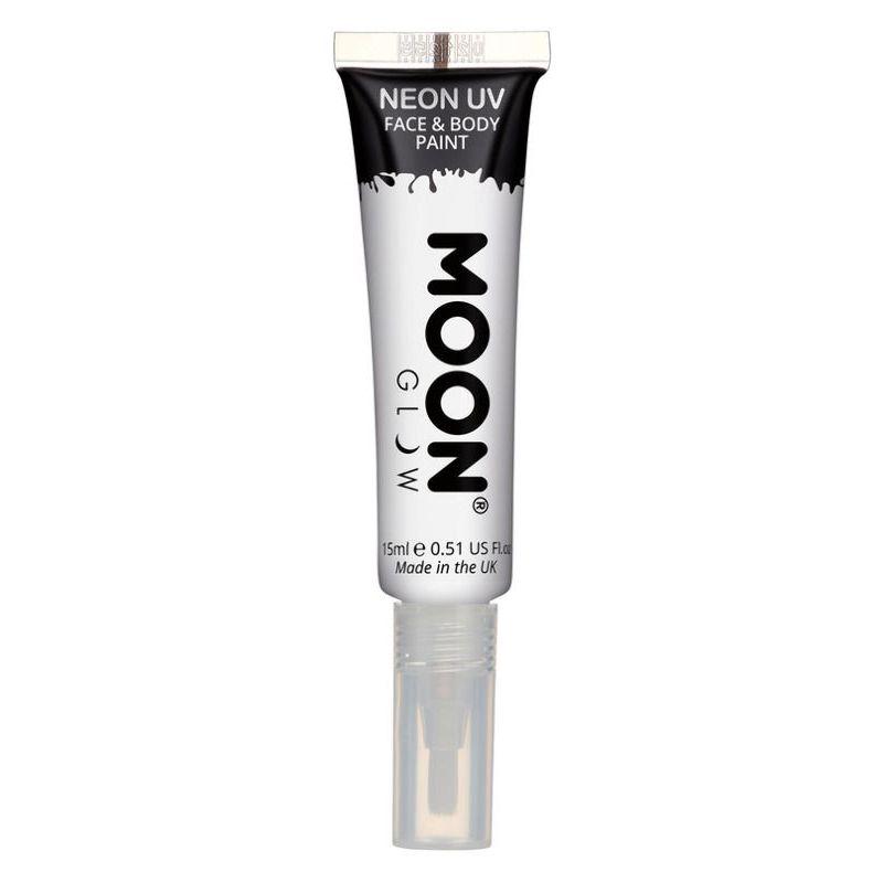 Moon Glow Intense Neon UV Face Paint Single with Brush Applicator 15ml Costume Make Up