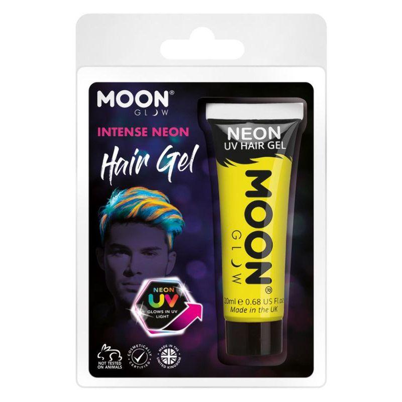 Moon Glow Intense Neon UV Hair Gel Yellow Smiffys Moon Creations 22036