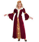 Medieval Queen  Dress, Petticoat, Headpiece With Veil 