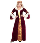 Medieval Queen  Dress, Petticoat, Headpiece With Veil 