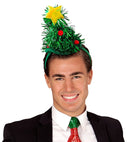 Tinsel Christmas Tree Mini Hat