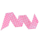 The 50S Fashion Satin Sash Pink With White Dots