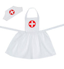 Nurse  Apron, Headpiece  Child Size 113 Cm - 3-5 Years