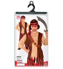 Pirate  Shirt With Vest And Belt, Pants, Head Scarf 