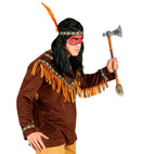 Native Indian  Coat, Headband With Feather 