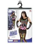 Neon Skeleton  Dress, Arm Warmers 