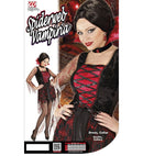 Spiderweb Vampiria  Dress, Collar With Gem 
