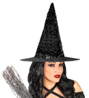 Reversible Black/Silver Sequin Witch Hat