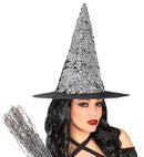 Reversible Black/Silver Sequin Witch Hat