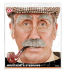 Old Man Set  Eyebrows & Moustache 