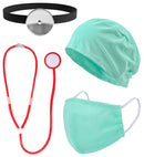 Doctor  Hat, Face Mask, Head Reflector, Stethoscope 