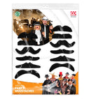 Set Of 12 Black Party Mostaches 6 Styles Ass.