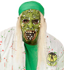 Toxic Zombie Half Face Mask With Hair Child Size