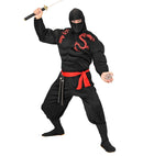 Super Muscle Ninja  Hooded Muscle Shirt, Face Mask, Pants, Belt 