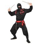 Super Muscle Ninja  Hooded Muscle Shirt, Face Mask, Pants, Belt 