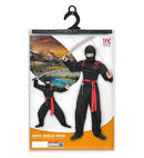 Super Muscle Ninja  Hooded Muscle Shirt, Face Mask, Pants, Belt 