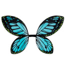Black-Blue Butterfly Wings Childsize 66X38 Cm