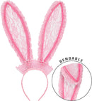 Bpink Lace Bunny Ears Bendable