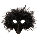Black Bird Feather Mask