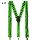 Neon Green Ruffle Braces