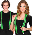 Neon Green Ruffle Braces