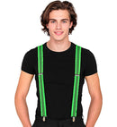 Neon Green Ruffle Braces