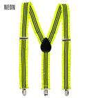 Neon Yellow Ruffle Braces