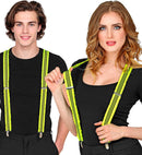 Neon Yellow Ruffle Braces