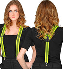 Neon Yellow Ruffle Braces