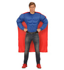 Super Muscle Hero  Muscle Shirt, Cape 