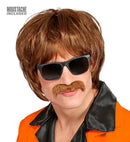 60S Mod Shag Wig With Moustache In Box