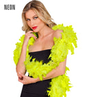 Neon Yellow Feather Boa - 1,80 M - 50 G