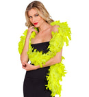 Neon Yellow Feather Boa - 1,80 M - 50 G