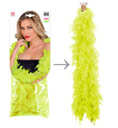 Neon Yellow Feather Boa - 1,80 M - 50 G