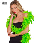 Neon Green Feather Boa - 1,80 M - 50 G