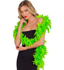 Neon Green Feather Boa - 1,80 M - 50 G