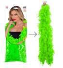 Neon Green Feather Boa - 1,80 M - 50 G